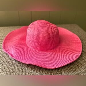 Ole America Vintage Pink Straw Hat